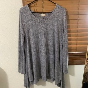 Blue tunic sweater
